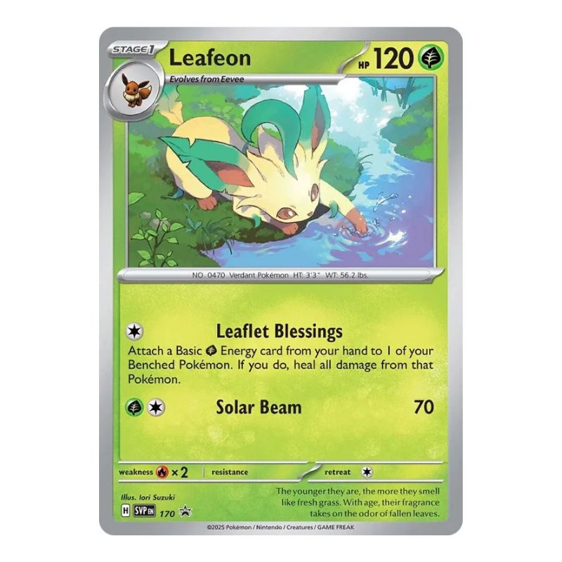 Leafeon SVP170 Cosmos Holofoil Pokemon kort