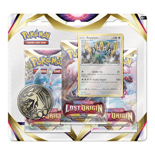 Pokémon Sword & Shield 11: Lost Origin 3-Pack Blister - Regigigas