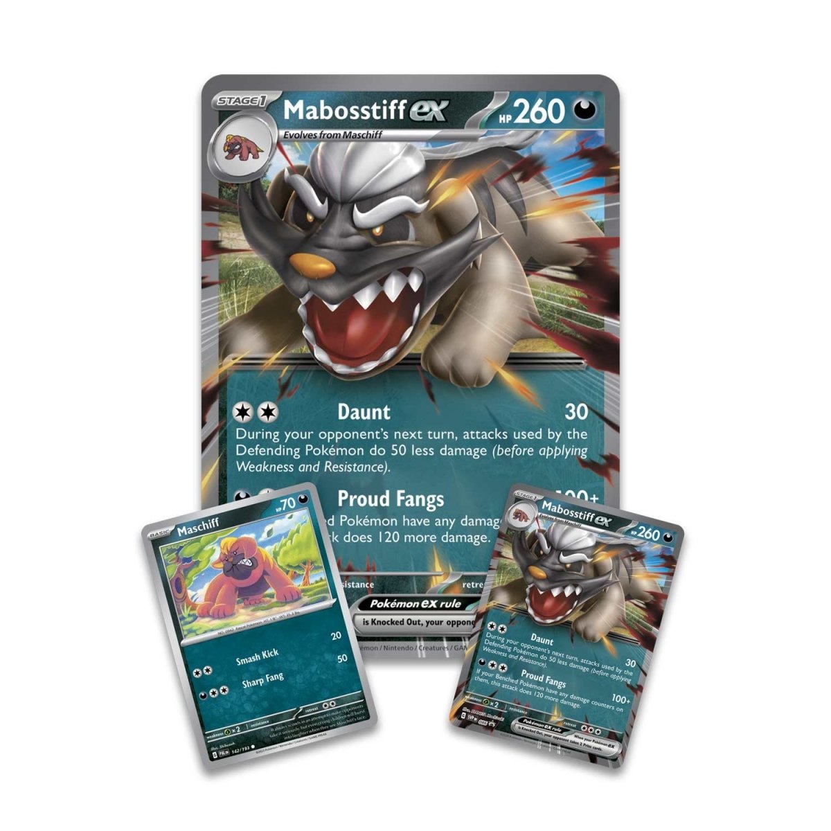 Mabosstiff ex Pokemon kort