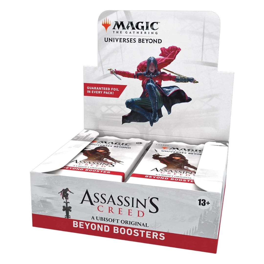 Magic the Gathering MTG Assassin's Creed Beyond Booster Box med sällsynta kort