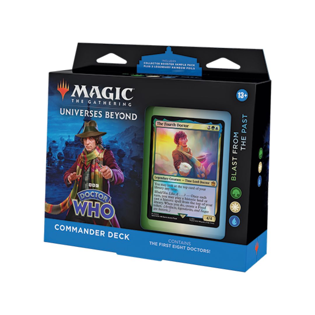 Magic the Gathering MTG Doctor Who™ Commander Deck Blast from the Past 100-korts-lek redo att spela med
