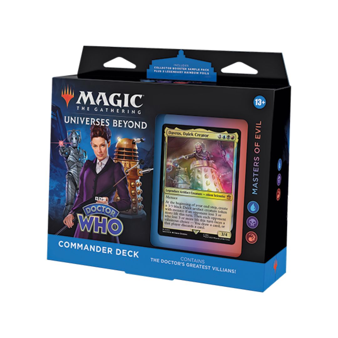 Magic the Gathering MTG Doctor Who™ Commander Deck Masters of Evil 100-korts-lek redo att spela med