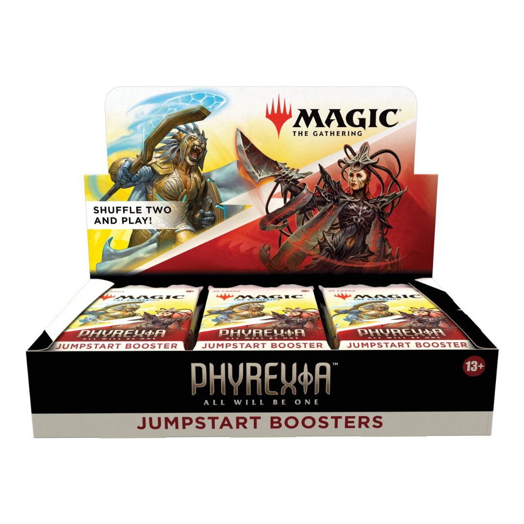 Magic the Gathering MTG Phyrexia: All Will Be One Jumpstart Booster Box med kort för snabbt spel