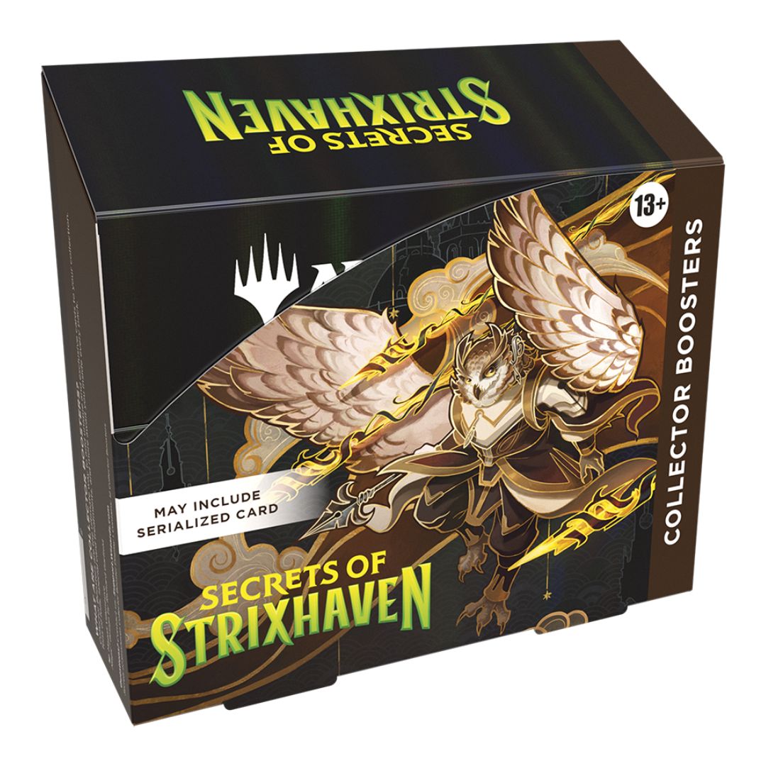 Magic the Gathering – Secrets of Strixhaven Collector Booster Box med premiumkort och exklusiva versioner.
