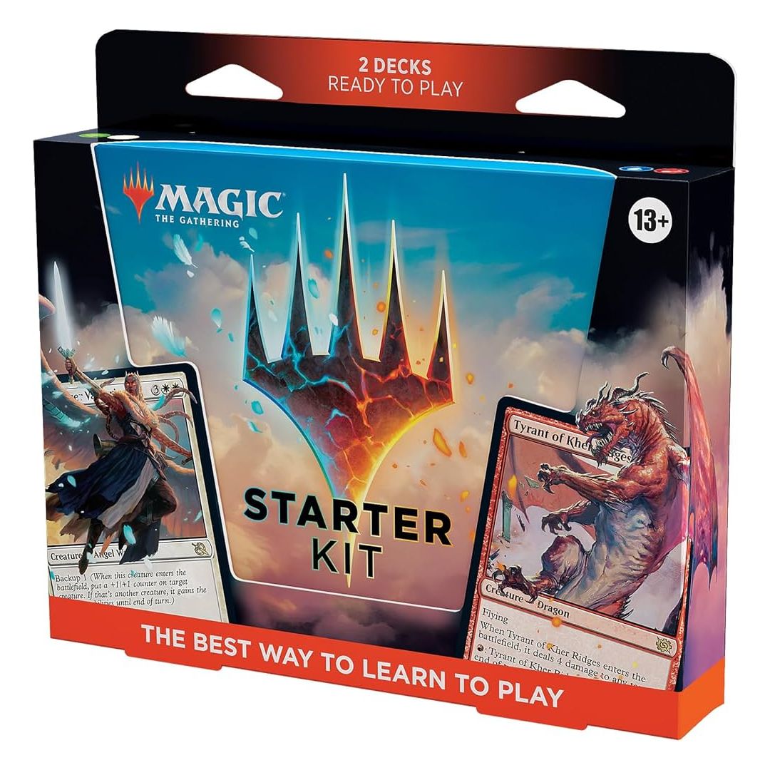 Magic the Gathering – Wilds of Eldraine Starter Kit med två spelklara lekar i sagotema, perfekt för nybörjare.