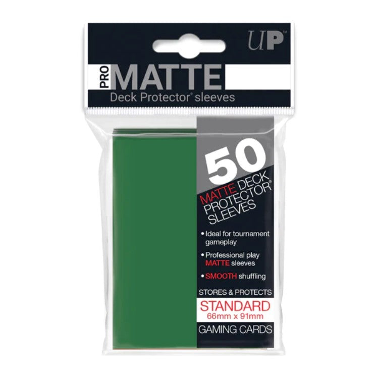 Ultra PRO: Standard Deck Protector Sleeves Pro Matte 50st, Grön