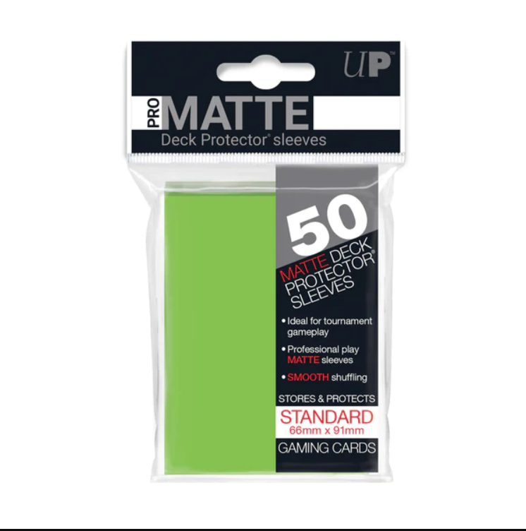 Ultra PRO: Standard Deck Protector Sleeves Pro Matte 50st, Lime Green