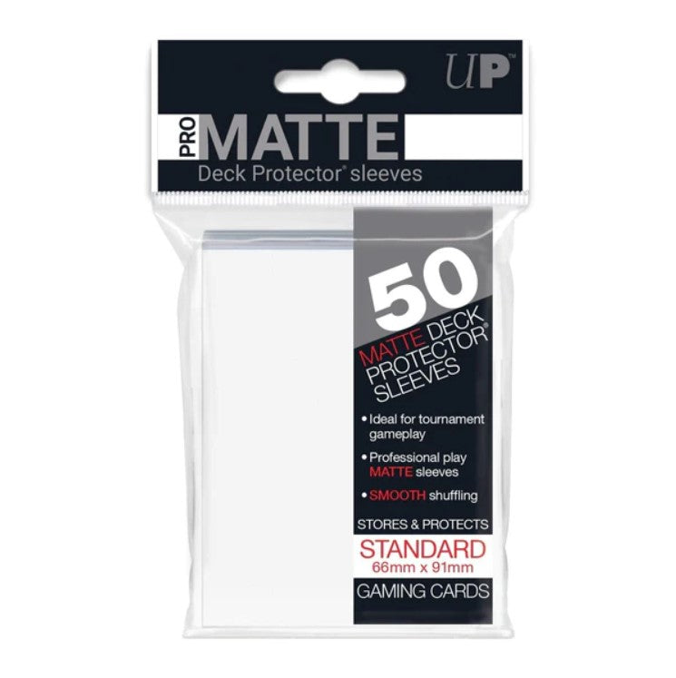 Ultra PRO: Standard Deck Protector Sleeves Pro Matte 50st, Vit