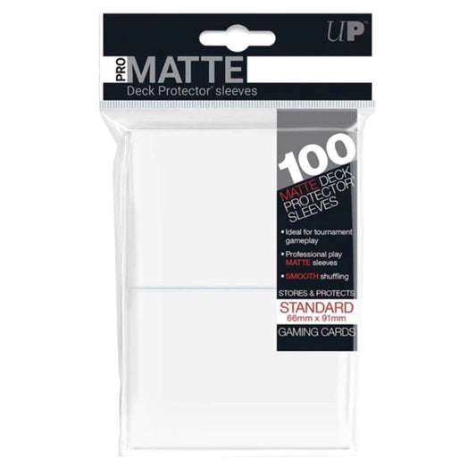 Ultra PRO: Standard Deck Protector Sleeves Pro Matte 100st, Vit