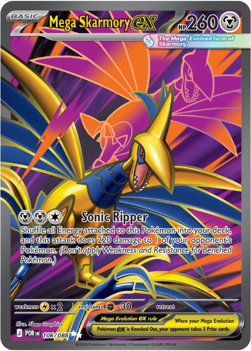 Mega Skarmory ex 106/088 - Pokémon Perfect Order