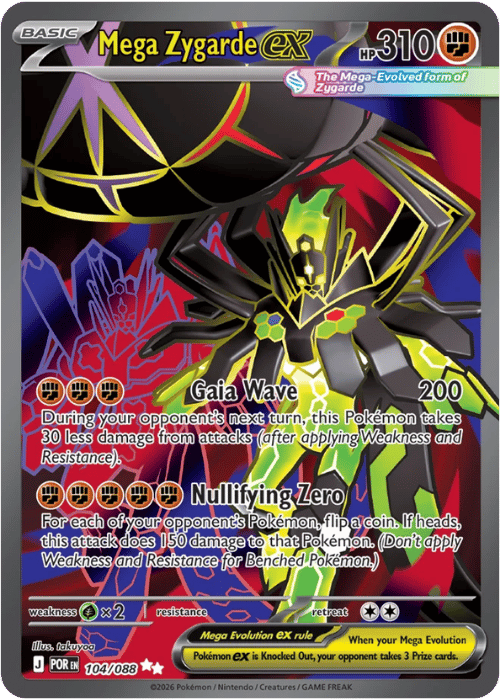 Mega Zygarde ex 104/088 - Pokémon Perfect Order
