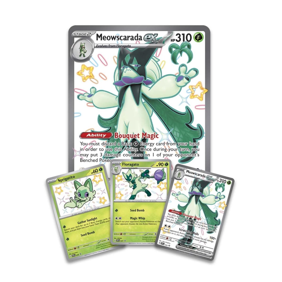Meowscarade Pokémon kort