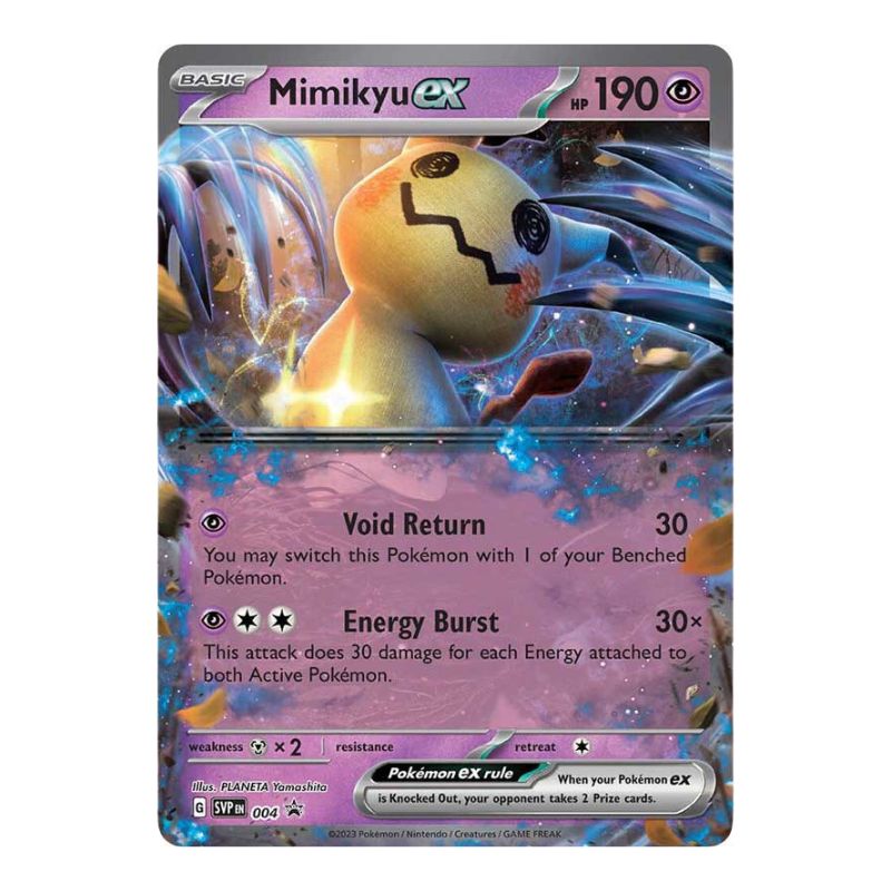 Mimikyu ex SVP004 Black Star Promo Pokemon kort