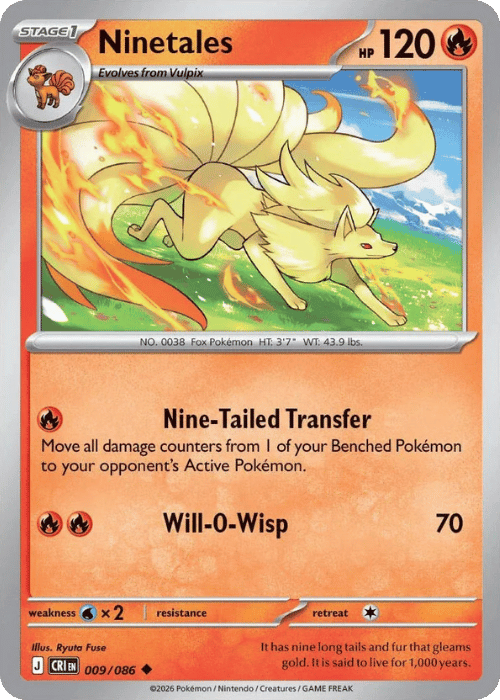 Ninetales 009/086 - Pokémon Chaos Rising