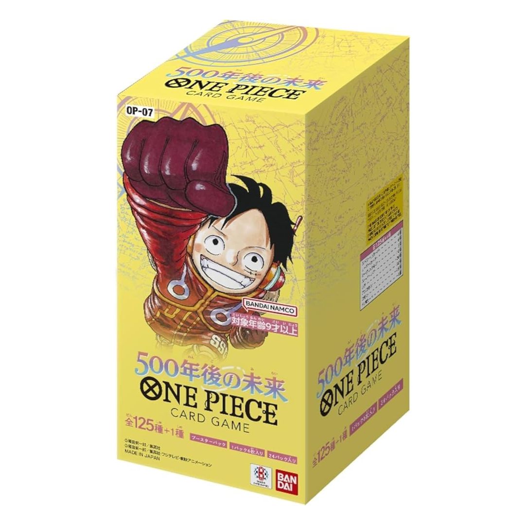 One Piece Card Game - OP07 500 Years Into the Future Booster box är sjunde setet i One Piece Card Game
