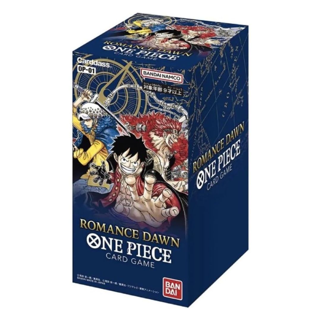 One Piece Card Game - OP01 Romance Dawn Booster Box som är starten på One Piece Card Game