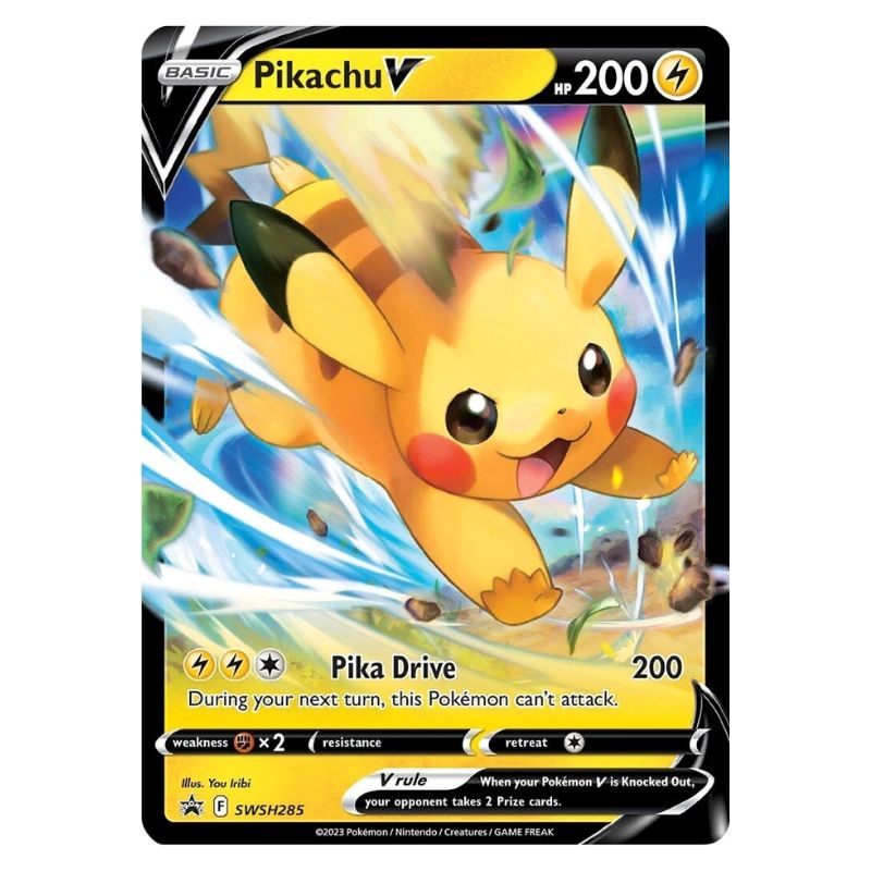 Pokemon Pikachu V kort från Crown Zenith Special Collection