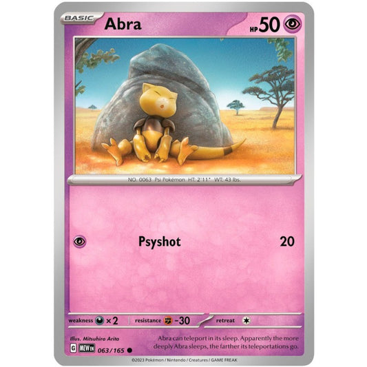 Abra Holo #064/165 Pokémon kort