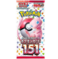 Pokemon 151 Booster Pack med japanska kort som har Mew omslag.
