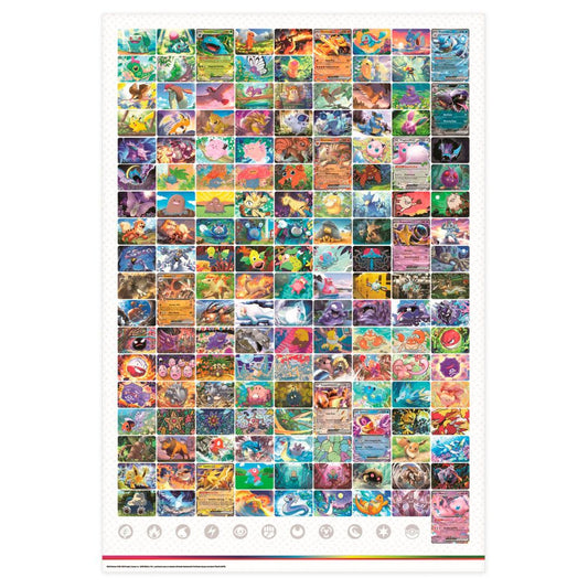 Pokemon Poster av de första 151 Pokemon