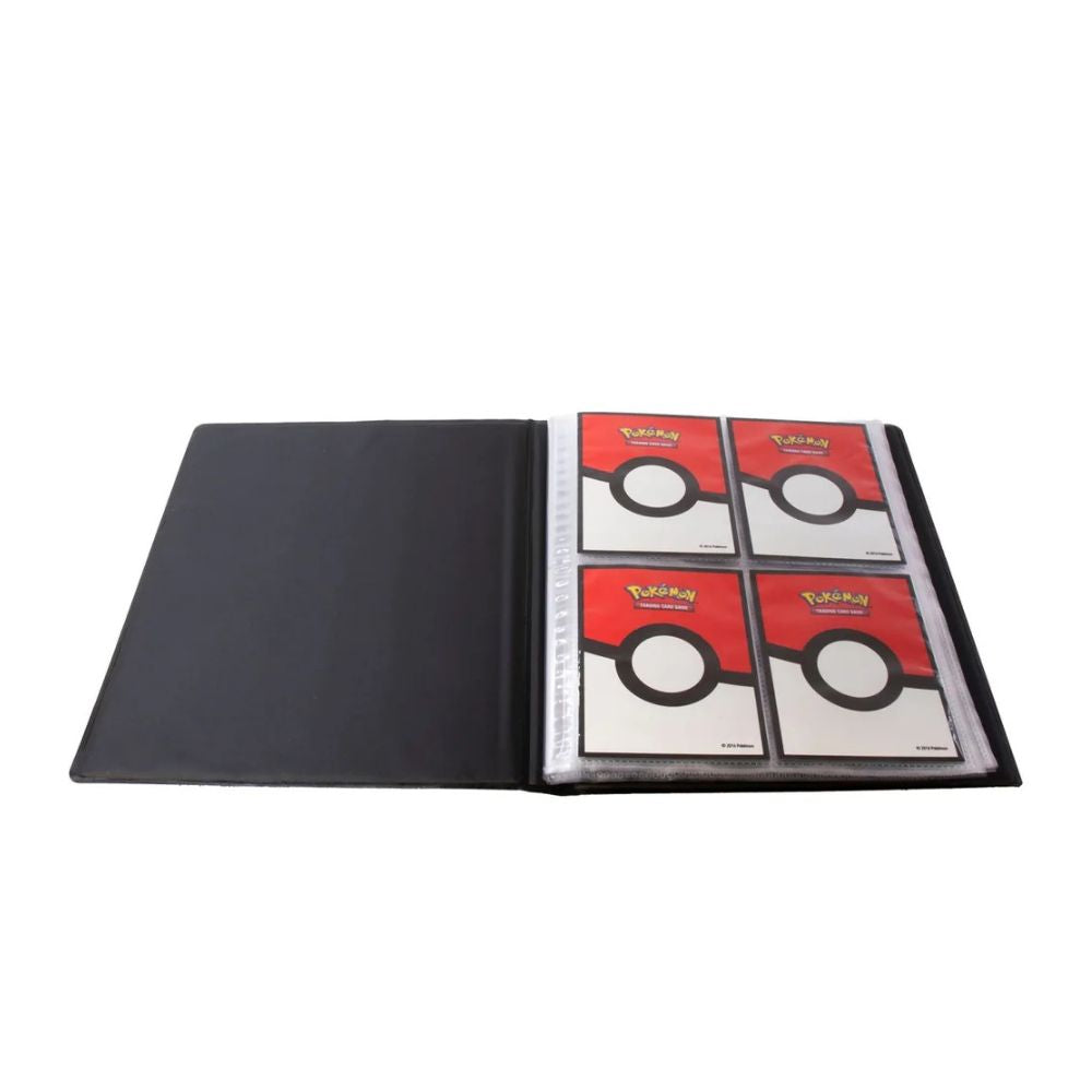 Insidan av en 4-pocket Pokemon pärm