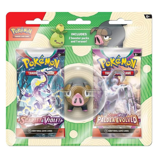 Pokémon Eraser blister med 2st booster packs och ett eraser