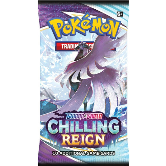 pokemon chilling reign booster pack med galarian articuno art