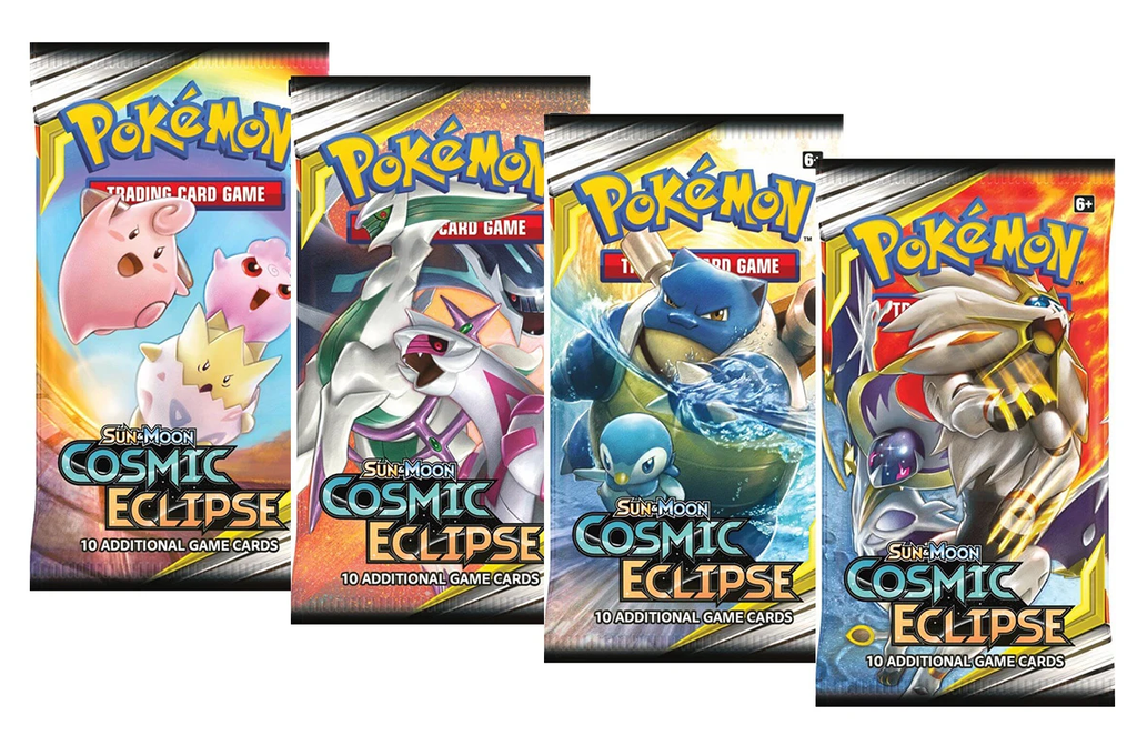 Pokémon Sun & moon cosmic eclipse booster pack artset