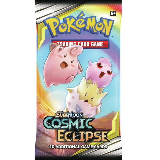 Pokemon sun & moon cosmic eclipse booster pack innehåller 10st kort