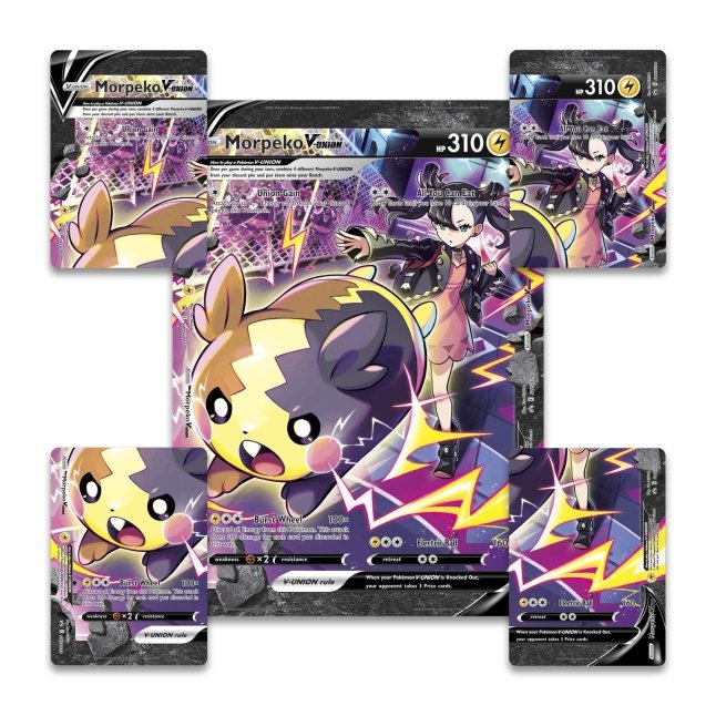 Pokémon Sword & Shield: Crown Zenith Morpeko V-UNION Premium Playmat Collection kort