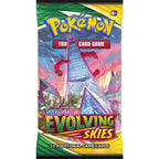 Pokemon Evolving Skies Booster Pack innehåller 10 kort