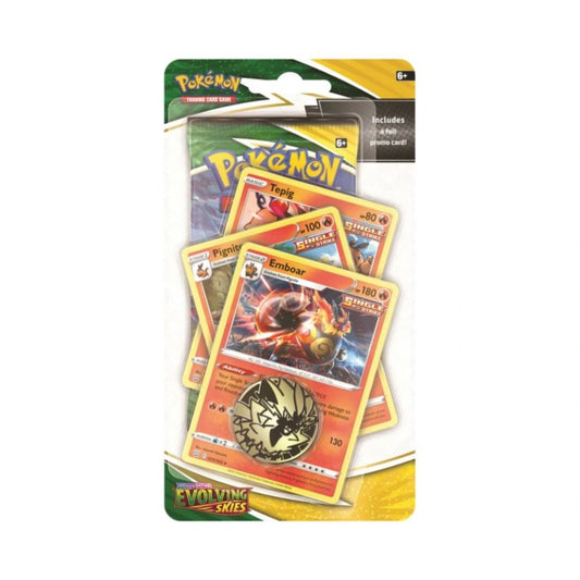 Pokémon Sword & Shield 7: Evolving Skies Premium Checklane Blister Pack - Emboar