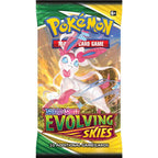 Pokemon Evolving Skies Booster Pack innehåller 10 kort