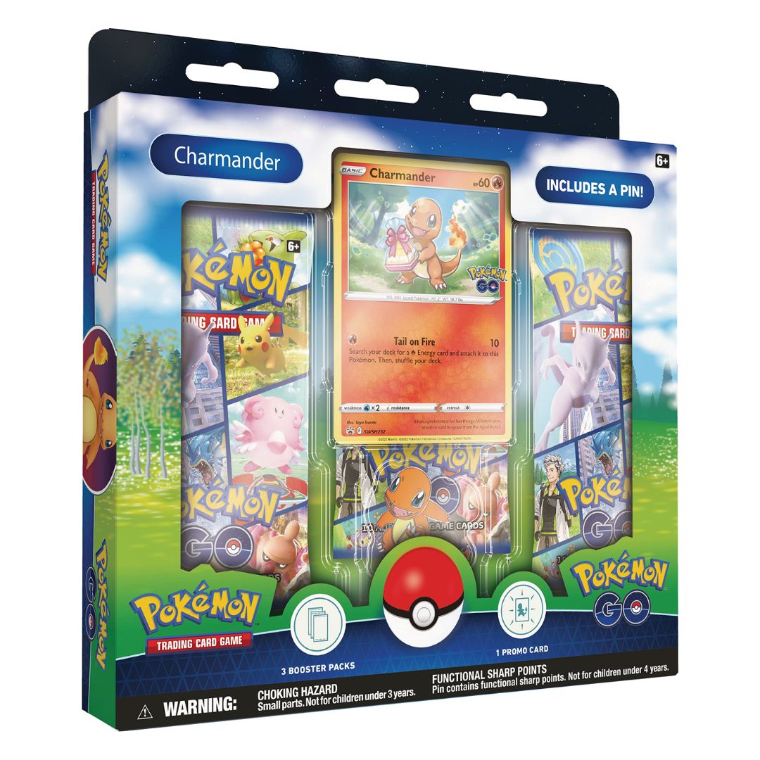 Pokemon GO Pin Collection Charmander med häftigt promokort och exklusiv Pin
