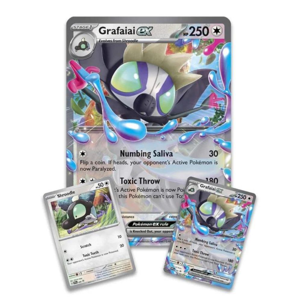 Kort från Pokémon TCG Grafaiai ex Box