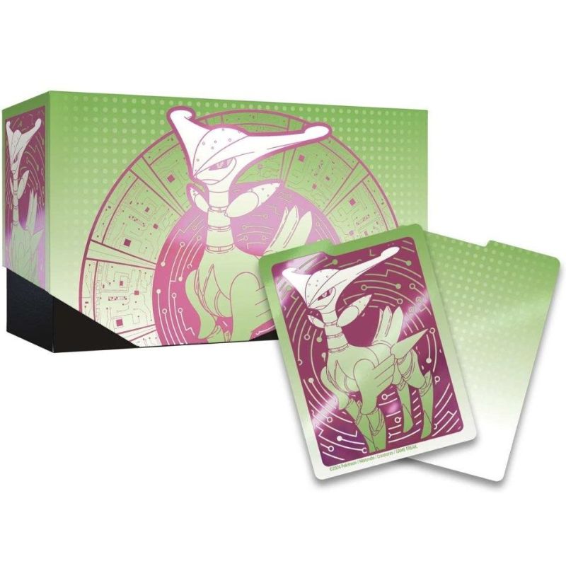 Iron Leaves Elite Trainer Box att förvara Pokemon kort i