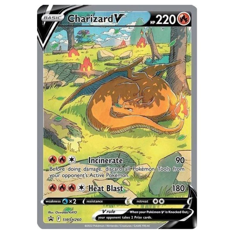 Charizard V, VSTAR & VMAX - SWSH260, 261, 262 Black Star Promo - Sealed (Förseglad)