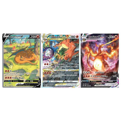 Charizard V, VSTAR & VMAX - SWSH260, 261, 262 Black Star Promo - Sealed (Förseglad)