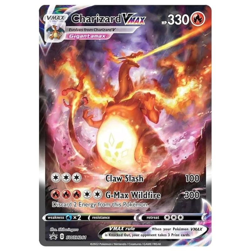 Charizard V, VSTAR &amp; VMAX - SWSH260, 261, 262 Black Star Promo - Sealed