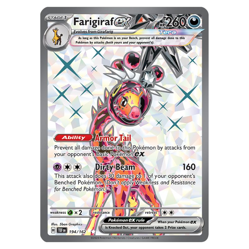 Farigiraf ex 194/162 Pokemon kort från Temporal Forces