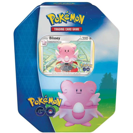 Pokémon TCG: Pokémon GO Tin - Blissey innehåller speciella kort och booster paket