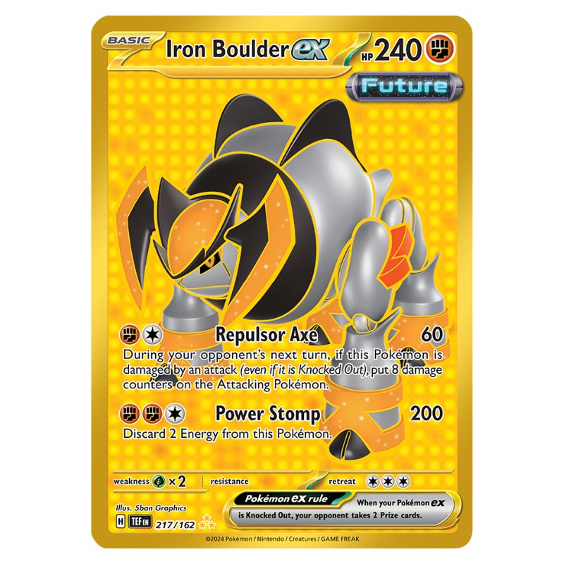 Iron Boulder ex 217/162 Temporal Forces Pokemon kort