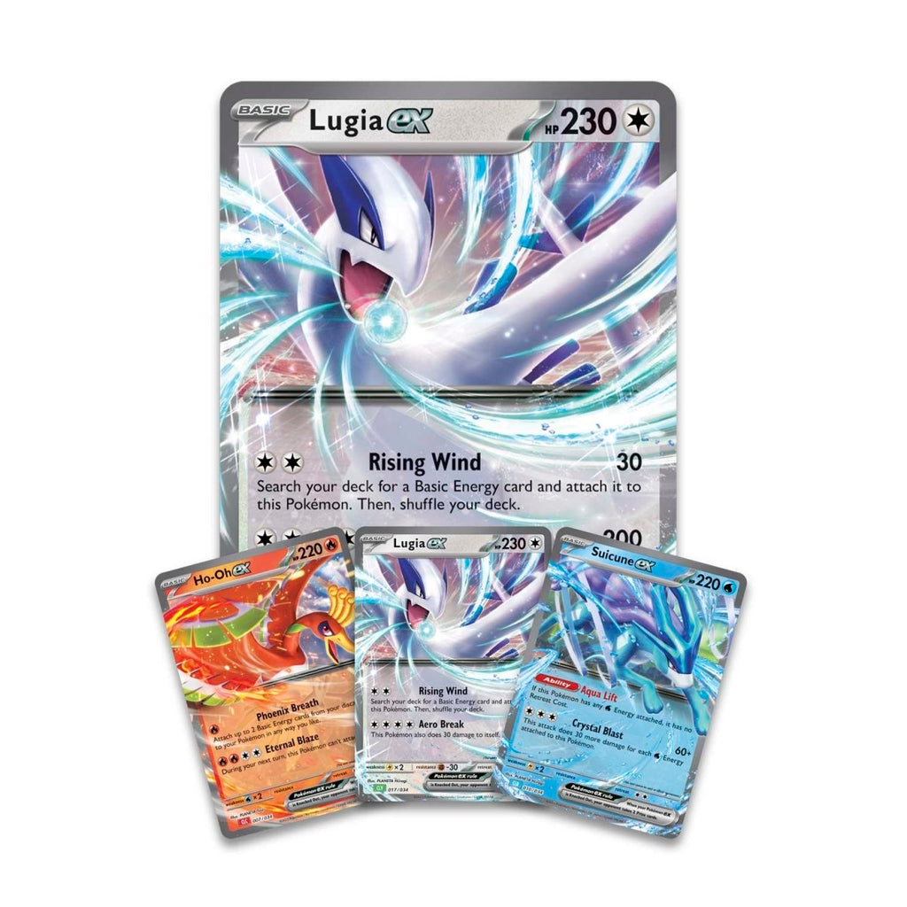 Combined Powers Pokemon kort, Lugia, Ho-Oh och Suicune ex