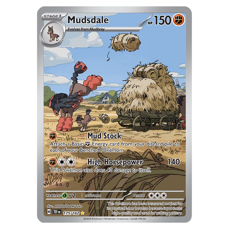 Mudsdale 175/162 Pokemon kort från Temporal Forces