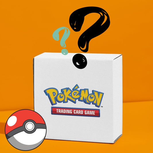 Pokemon Mystery Box med kort, förseglade produkter och hemligheter