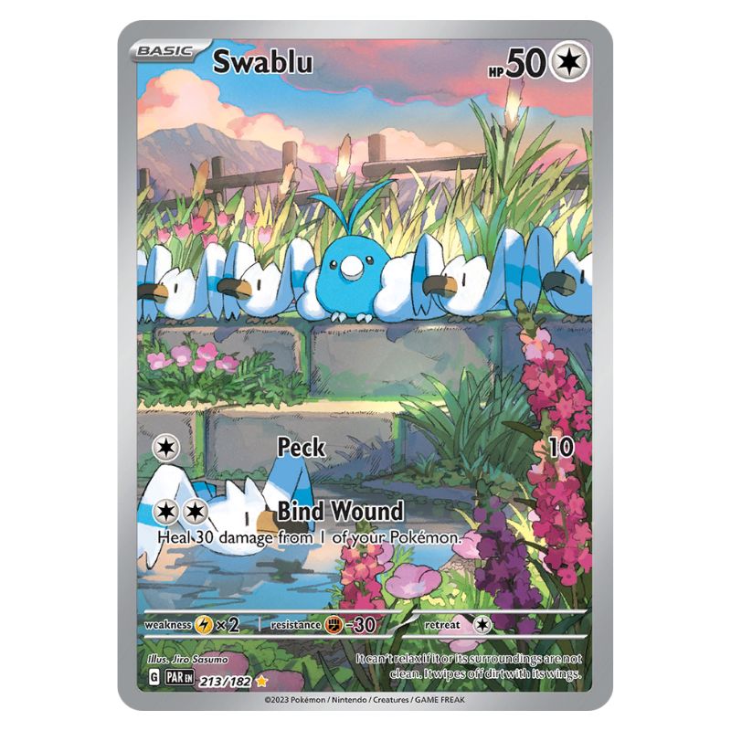 Swablu 213/182 Paradox Rift Pokemon kort
