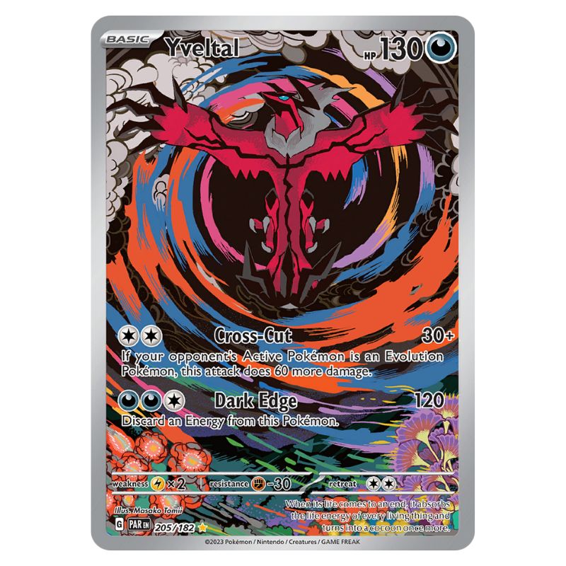 Yveltal 205/182 Pokemon Paradox Rift kort