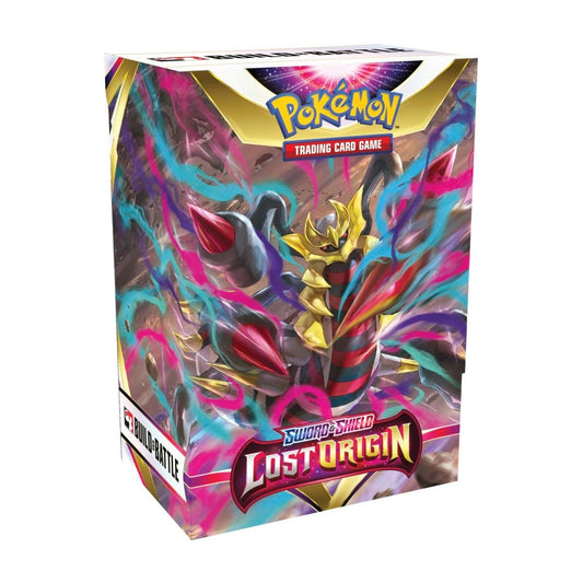 Pokemon Lost Origin Build & Battle Box med omslag av Giratina