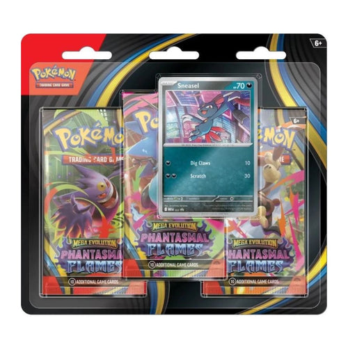 Pokémon Mega Evolution: Phantasmal Flames 3-Pack Blister - Sneasel