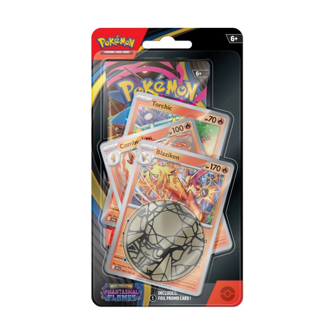 Pokémon Mega Evolution: Phantasmal Flames Premium Checklane Blister Pack: Blaziken